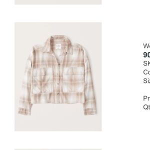 Abercrombie & Fitch 90s Cropped Flannel